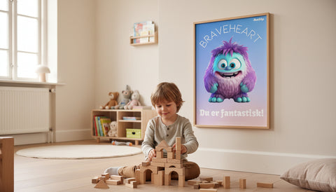 Braveheart plakat - En kærlig reminder til børneværelset 50x70 cm.