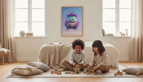 Braveheart plakat - En kærlig reminder til børneværelset 50x70 cm.