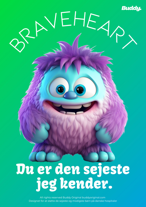 Plakat Hospitalsmissionen - Del din styrke! Støt en smuk sag 💚